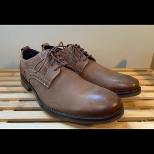 Men’s Rockport Leather Wynstin Plain Toe Shoes Size 10